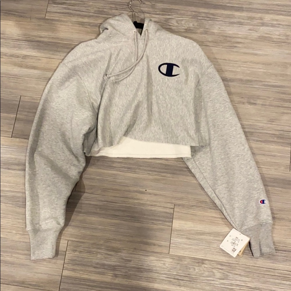 Champion cropped hoodie